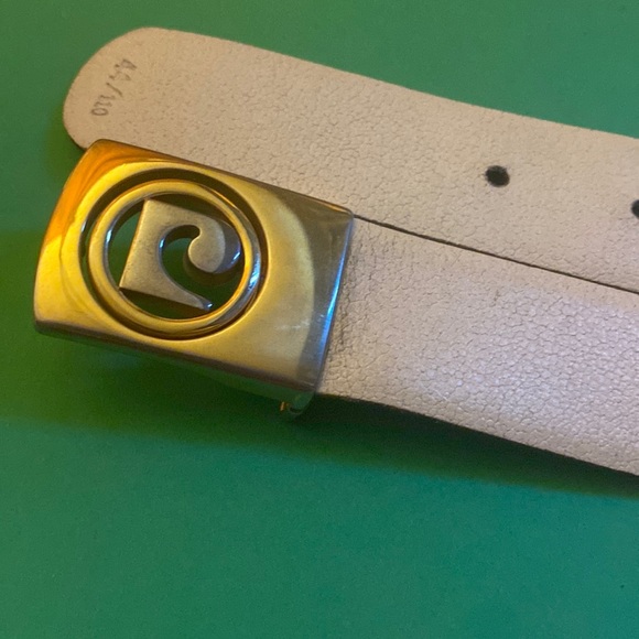 Pierre Cardin Unisex White Vintage Belt - Picture 1 of 4